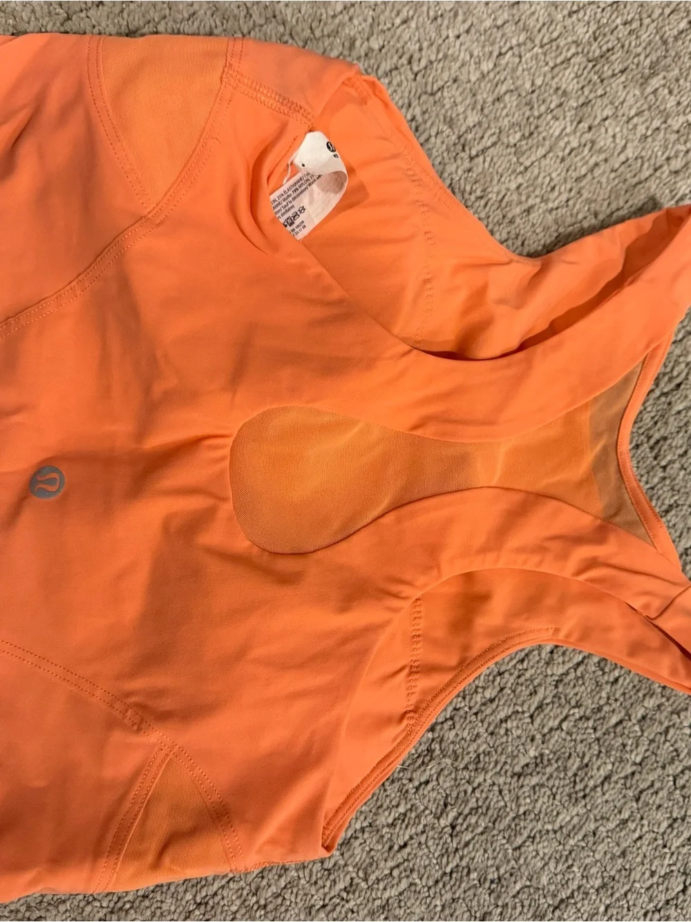 lululemon athletica Coral-Orange Performance Tank